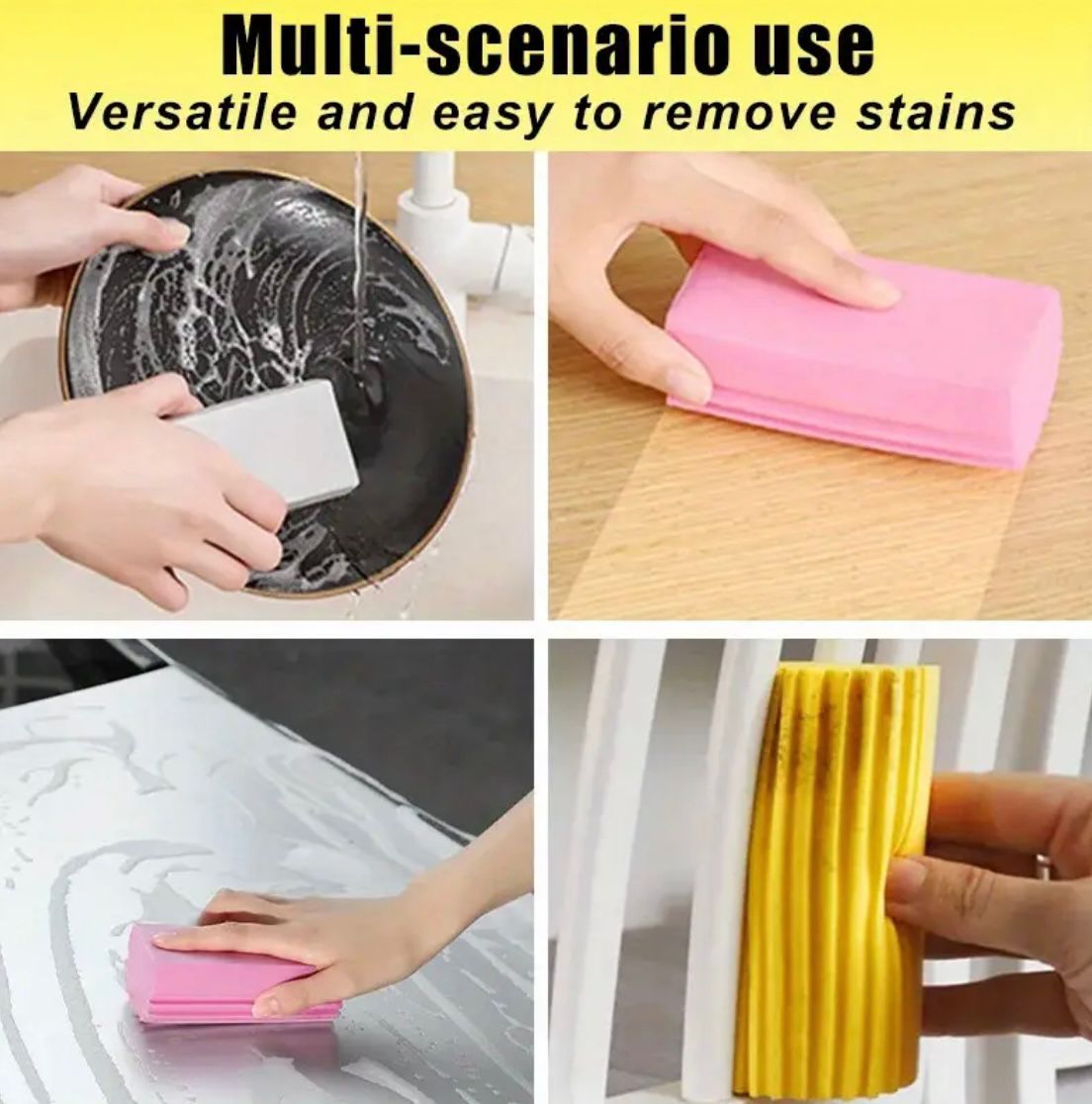 إسفنجة تنظيف متعددة الاستعمالات / Éponge de nettoyage multifonction / Multi-Purpose Cleaning Sponge
