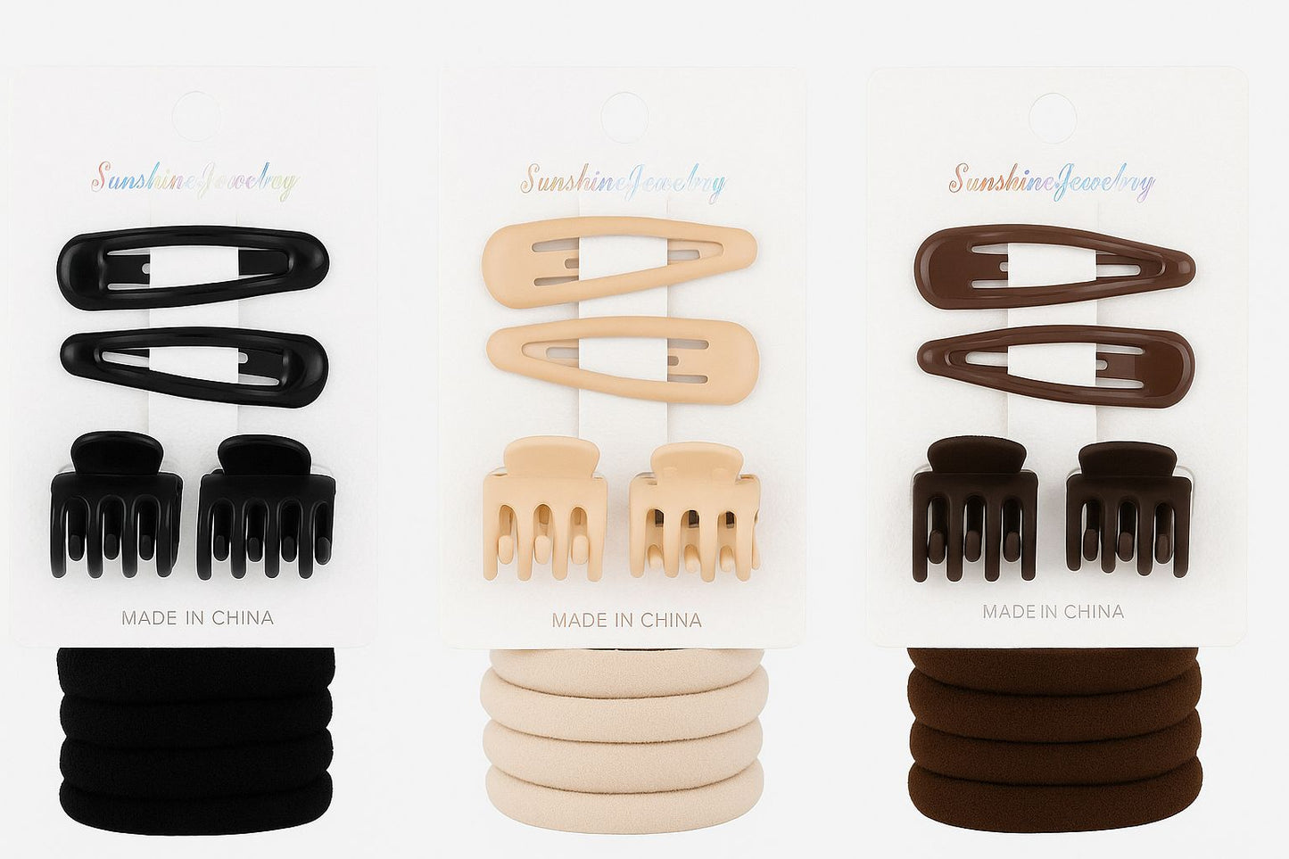 طقم إكسسوارات شعر (10 قطع) / Lot d'accessoires pour cheveux (10 pièces) / Hair Accessories Set (10 pcs)