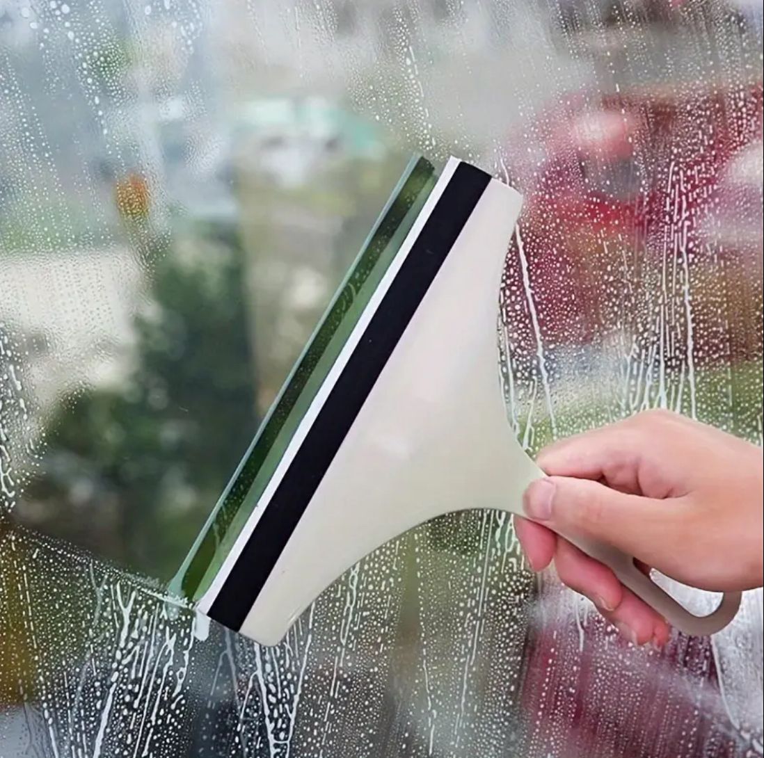 أداة مسح متعددة الاستعمالات للأرضيات (سيليكون بمقبض) / Raclette sol multi-usage avec manche / Multi-Purpose Floor Scraper with Handle (Silicone)