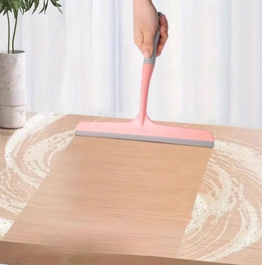 أداة مسح متعددة الاستعمالات للأرضيات (سيليكون بمقبض) / Raclette sol multi-usage avec manche / Multi-Purpose Floor Scraper with Handle (Silicone)