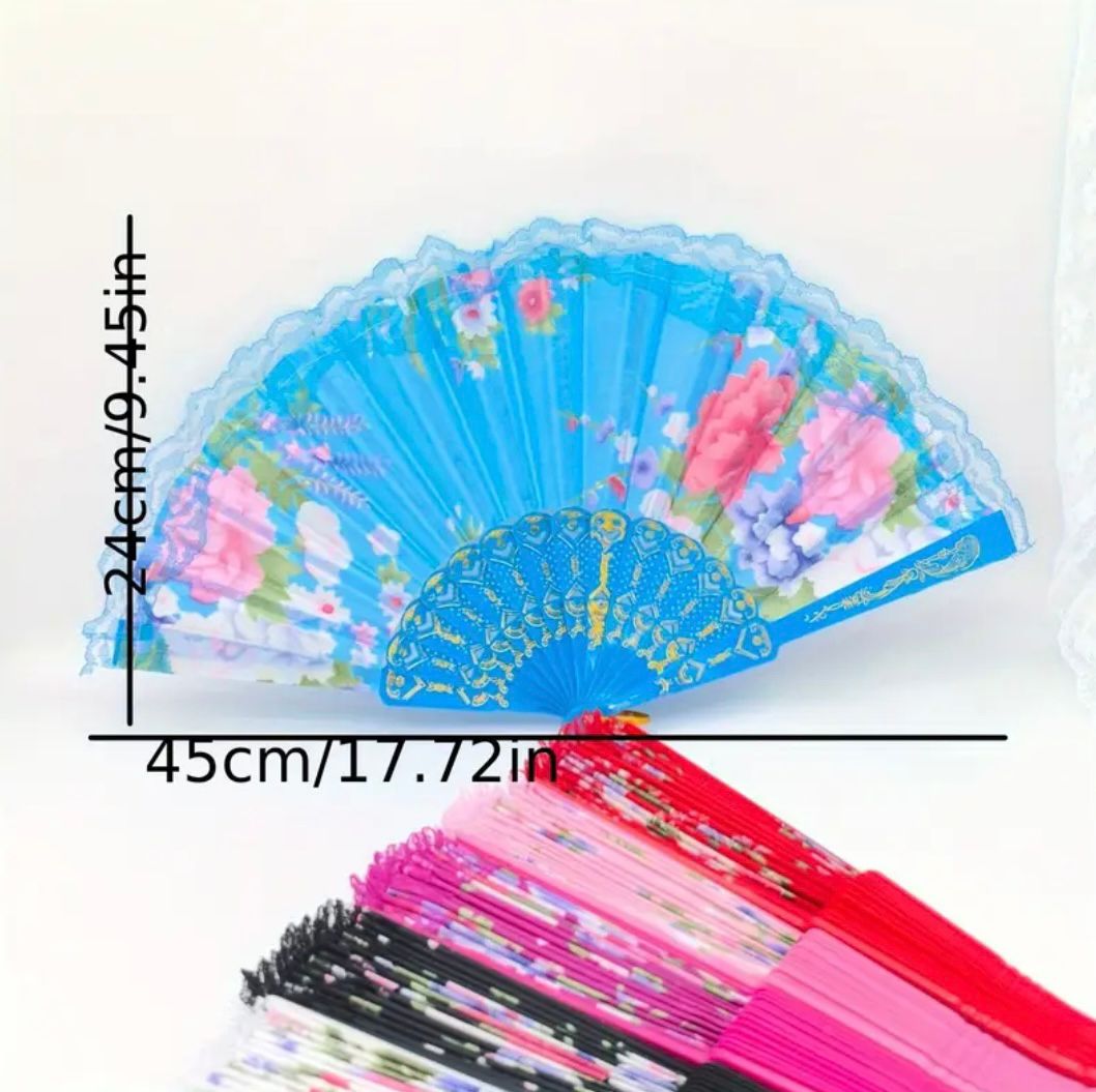مروحة يدوية قابلة للطي / Éventail pliable à main / Folding Hand Fan