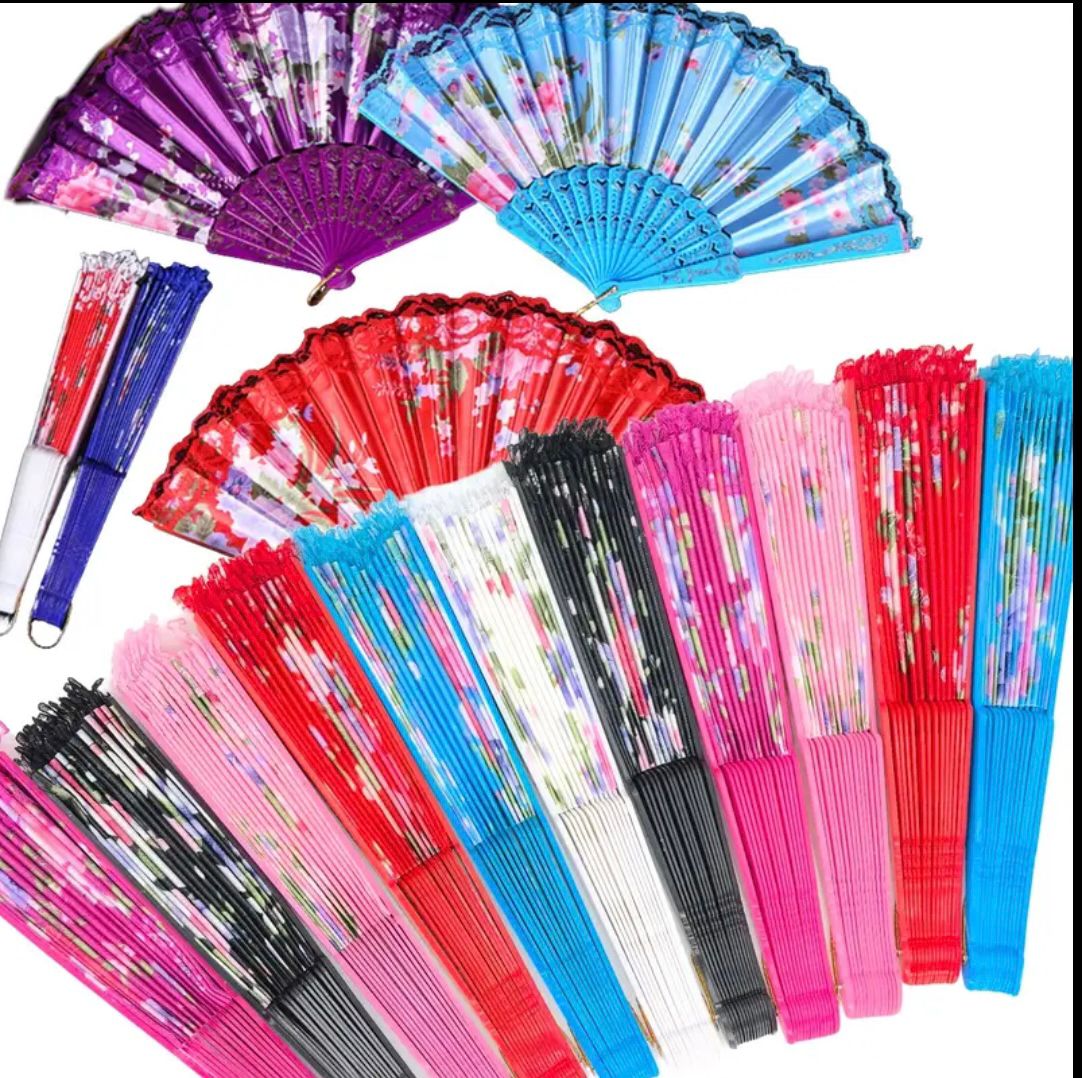 مروحة يدوية قابلة للطي / Éventail pliable à main / Folding Hand Fan