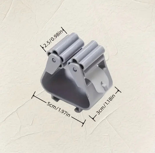 مشبك تثبيت للممسحة / أدوات التنظيف Support mural pour balai / serpillière Mop & Broom Holder Clip