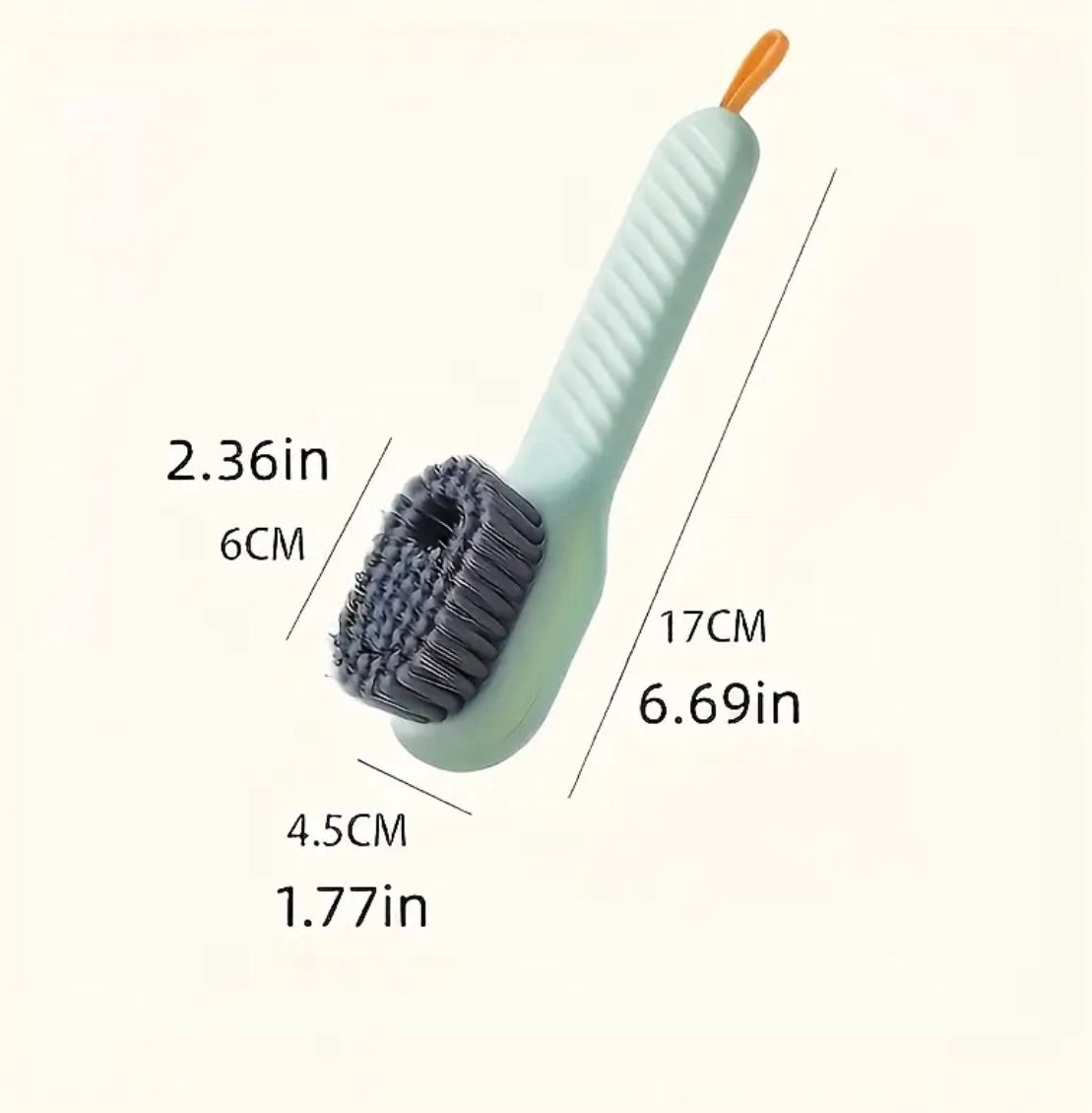 فرشاة تنظيف بصابون مدمج للأحذية والأواني Brosse nettoyante avec distributeur de savon (chaussures & vaisselle) Cleaning Brush with Soap Dispenser (Shoes & Dishes)