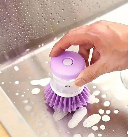 فرشاة تنظيف متعددة الاستعمالات مع موزع صابون Brosse de nettoyage multi-usages avec distributeur de savon Multi-Purpose Cleaning Brush with Soap Dispenser