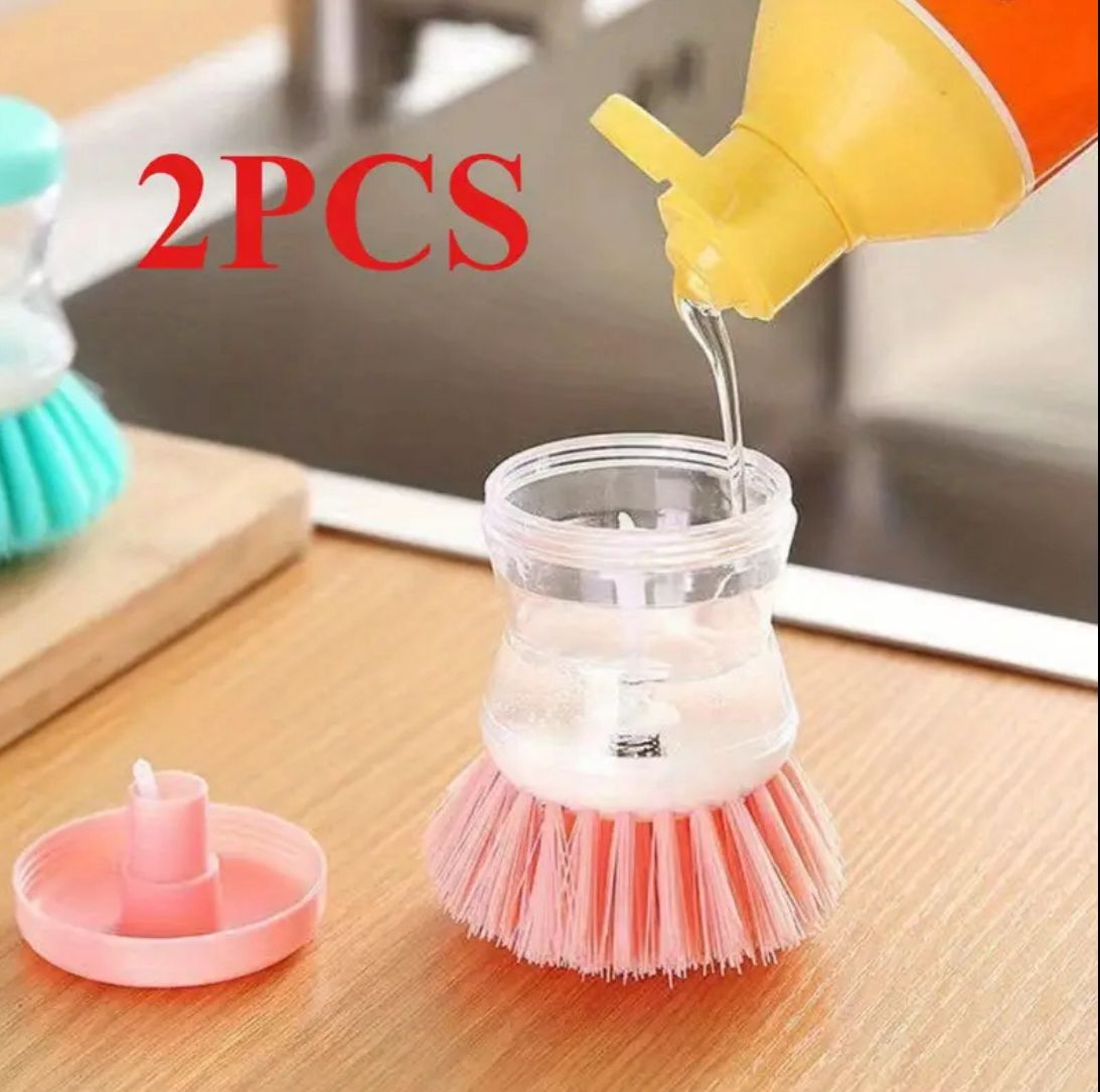 فرشاة تنظيف متعددة الاستعمالات مع موزع صابون Brosse de nettoyage multi-usages avec distributeur de savon Multi-Purpose Cleaning Brush with Soap Dispenser